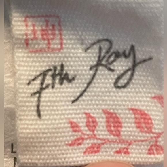 7th Ray Black with Flower Detail High Low Dress Small - Picture 4 of 6